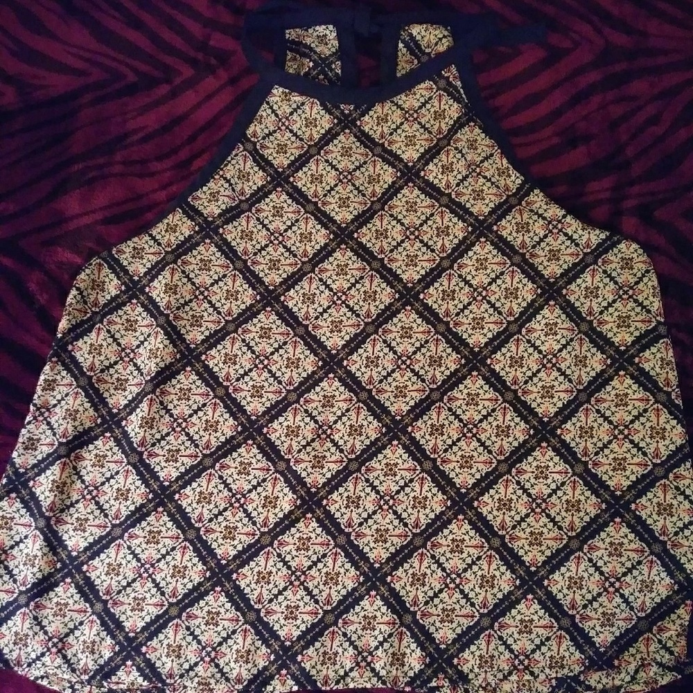 Stunning Colorful Halter Top size medium